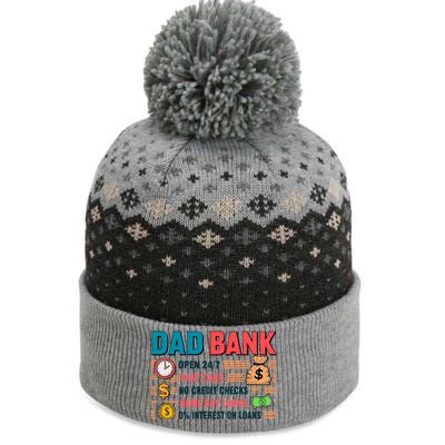 Dad Bank Fast Cash No Credits Checks The Baniff Cuffed Pom Beanie