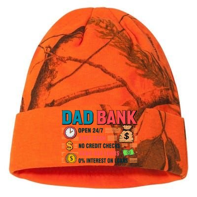 Dad Bank Fast Cash No Credits Checks Kati Licensed 12" Camo Beanie