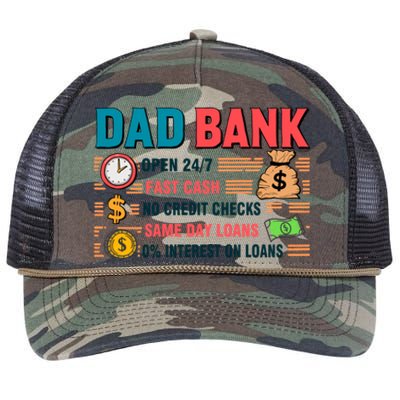 Dad Bank Fast Cash No Credits Checks Retro Rope Trucker Hat Cap