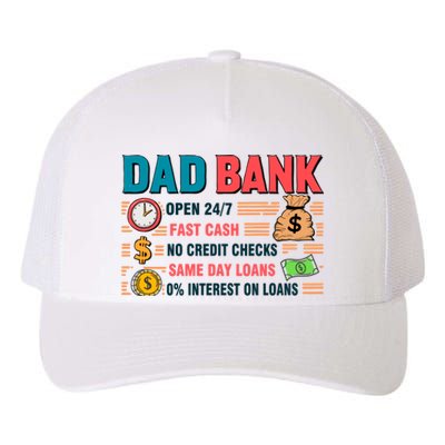 Dad Bank Fast Cash No Credits Checks Yupoong Adult 5-Panel Trucker Hat