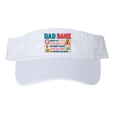 Dad Bank Fast Cash No Credits Checks Valucap Bio-Washed Visor