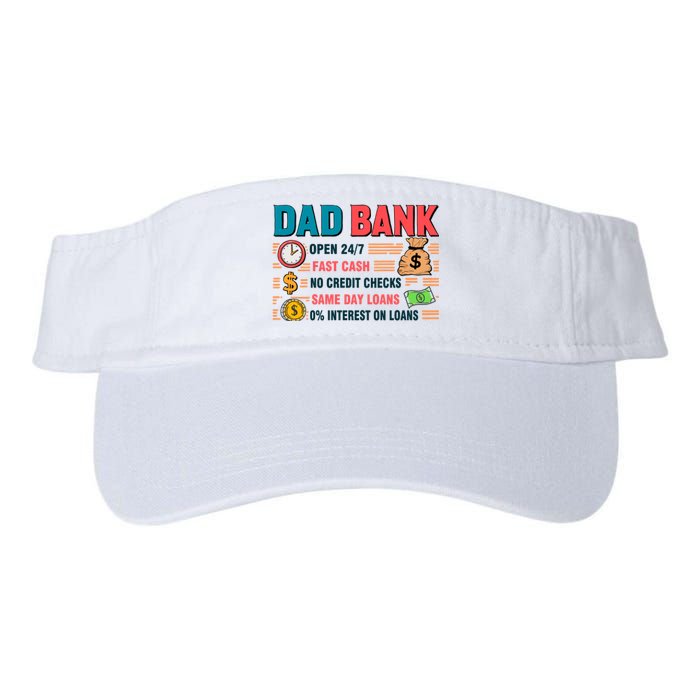 Dad Bank Fast Cash No Credits Checks Valucap Bio-Washed Visor