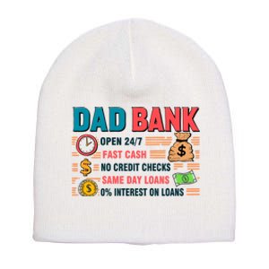 Dad Bank Fast Cash No Credits Checks Short Acrylic Beanie