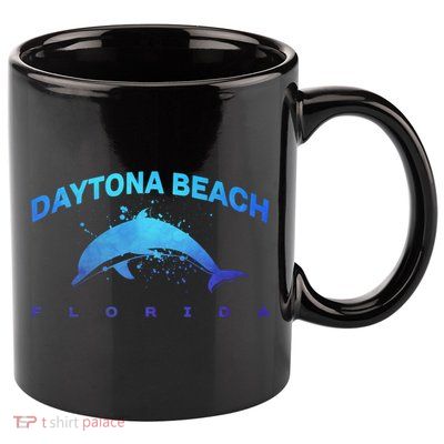 Daytona Beach Florida Dolphin Lover Spring Break Vacation Meaningful Gift 11oz C Handle Ceramic Mug