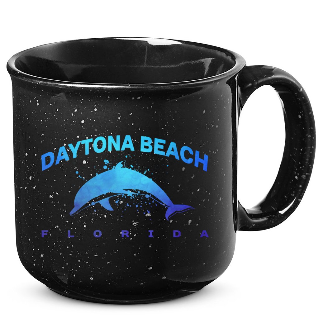 Daytona Beach Florida Dolphin Lover Spring Break Vacation Meaningful Gift 15oz Campfire Ceramic Mug