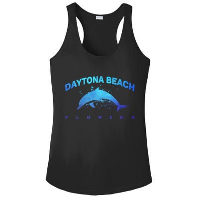 Daytona Beach Florida Dolphin Lover Spring Break Vacation Meaningful Gift Ladies PosiCharge Competitor Racerback Tank