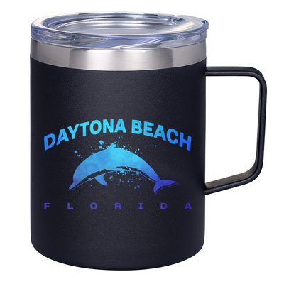 Daytona Beach Florida Dolphin Lover Spring Break Vacation Meaningful Gift 12oz Stainless Steel Coffee Mug