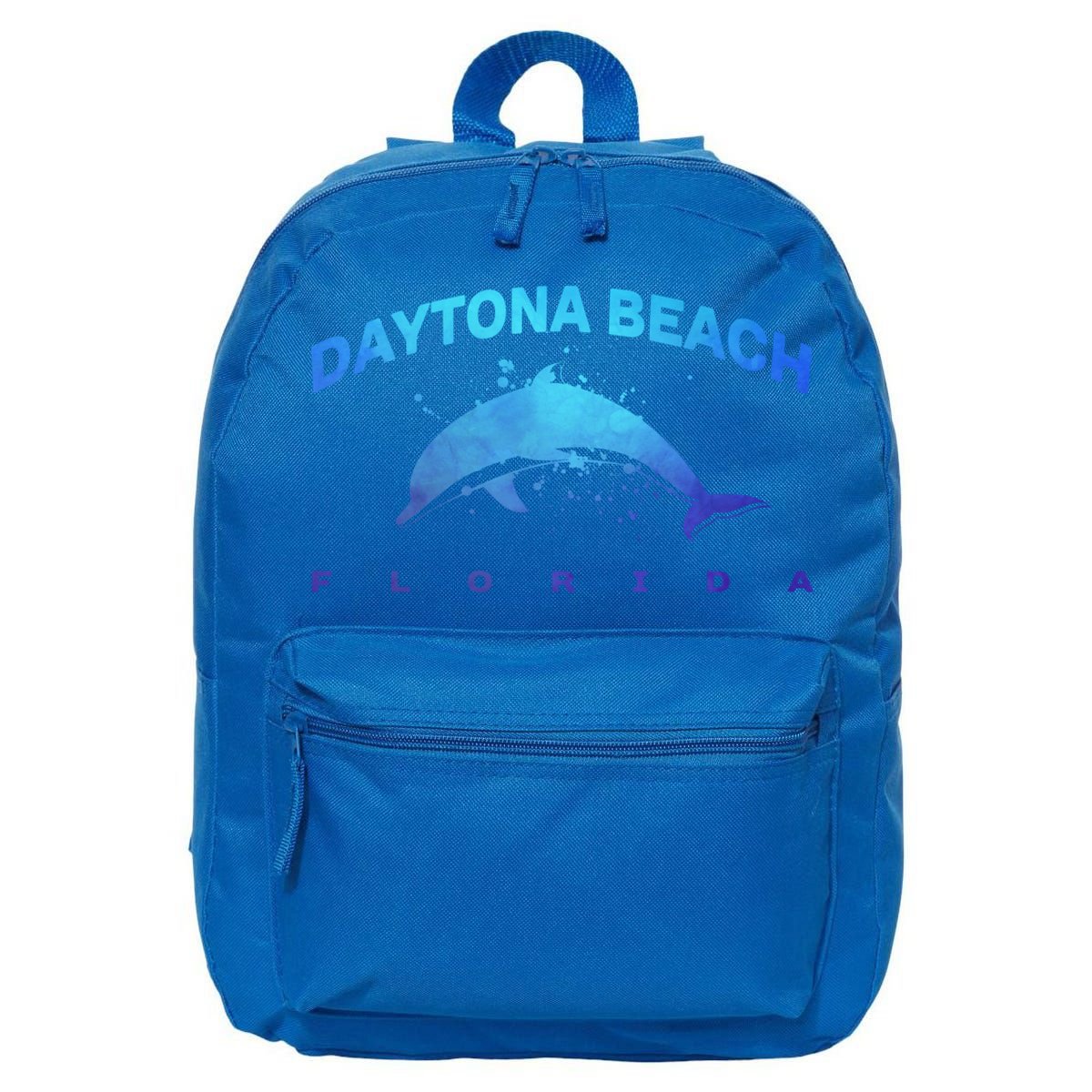 Daytona Beach Florida Dolphin Lover Spring Break Vacation Meaningful Gift 16 in Basic Backpack