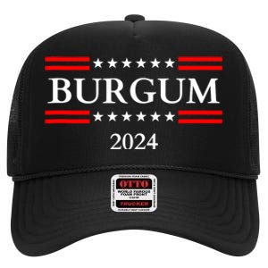 Doug Burgum For President 2024 Election High Crown Mesh Back Trucker Hat