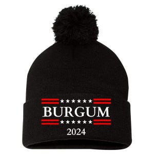 Doug Burgum For President 2024 Election Pom Pom 12in Knit Beanie