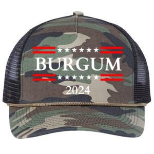 Doug Burgum For President 2024 Election Retro Rope Trucker Hat Cap