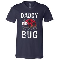 Daddy Bug Funny Ladybug Lover Cute Dad Fathers Day Gift V-Neck T-Shirt