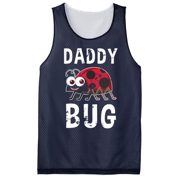 Daddy Bug Funny Ladybug Lover Cute Dad Fathers Day Gift Mesh Reversible Basketball Jersey Tank