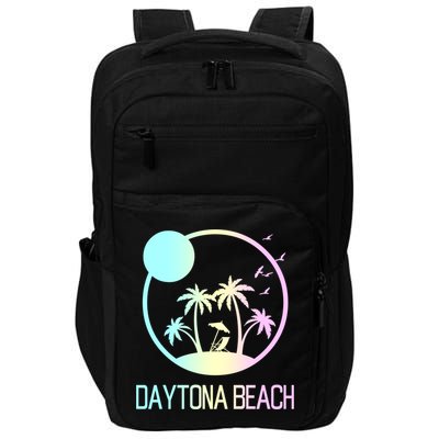 Daytona Beach Florida Travel Vacation Souvenir Funny Gift Impact Tech Backpack