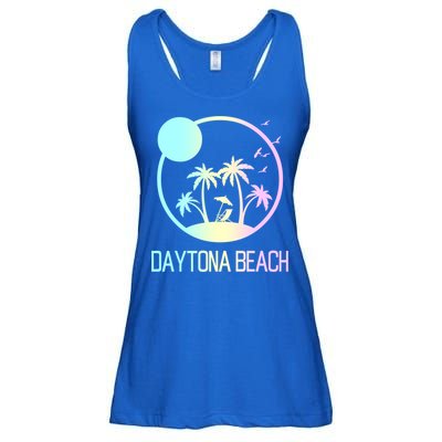 Daytona Beach Florida Travel Vacation Souvenir Funny Gift Ladies Essential Flowy Tank