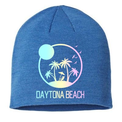 Daytona Beach Florida Travel Vacation Souvenir Funny Gift Sustainable Beanie