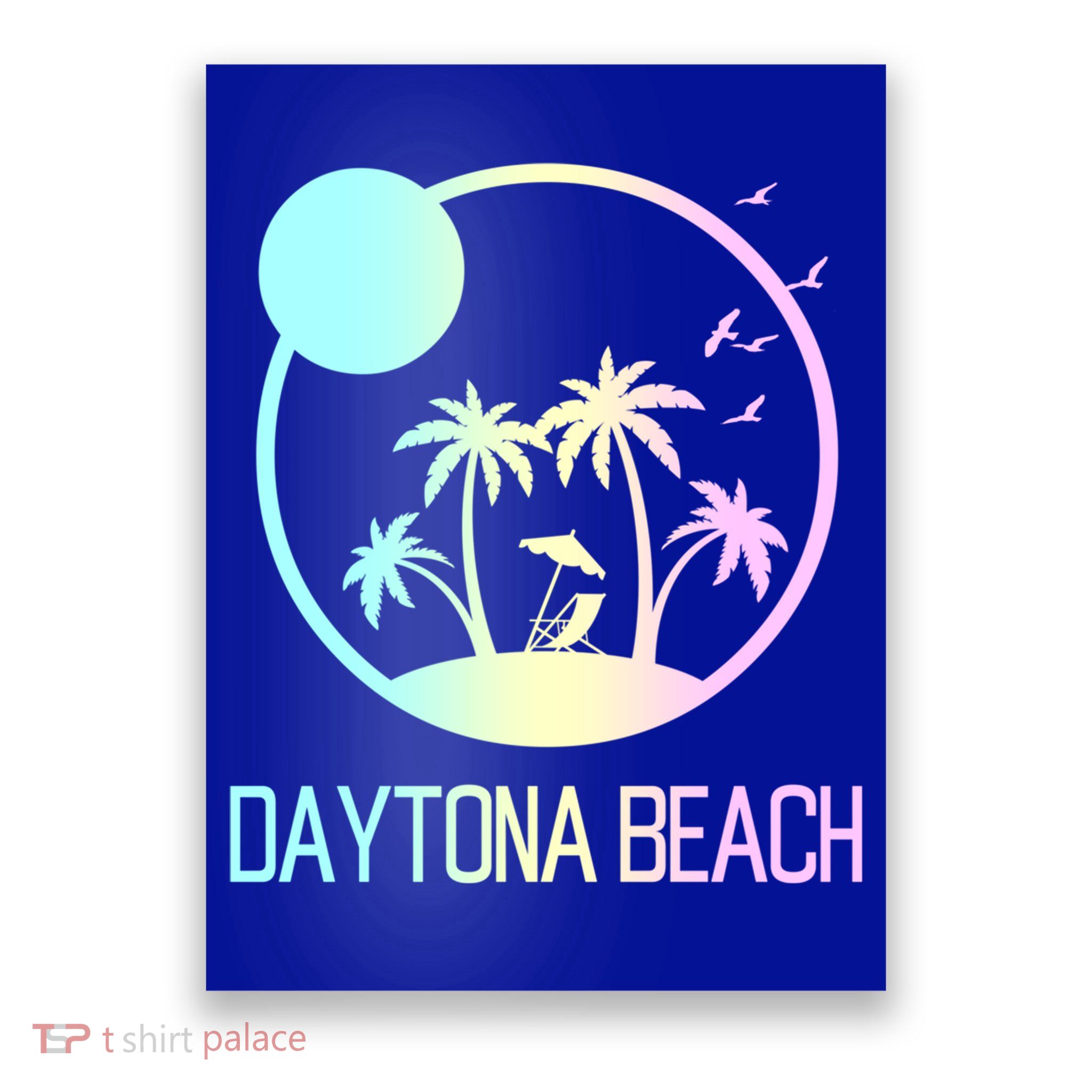Daytona Beach Florida Travel Vacation Souvenir Funny Gift Poster