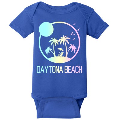 Daytona Beach Florida Travel Vacation Souvenir Funny Gift Baby Bodysuit