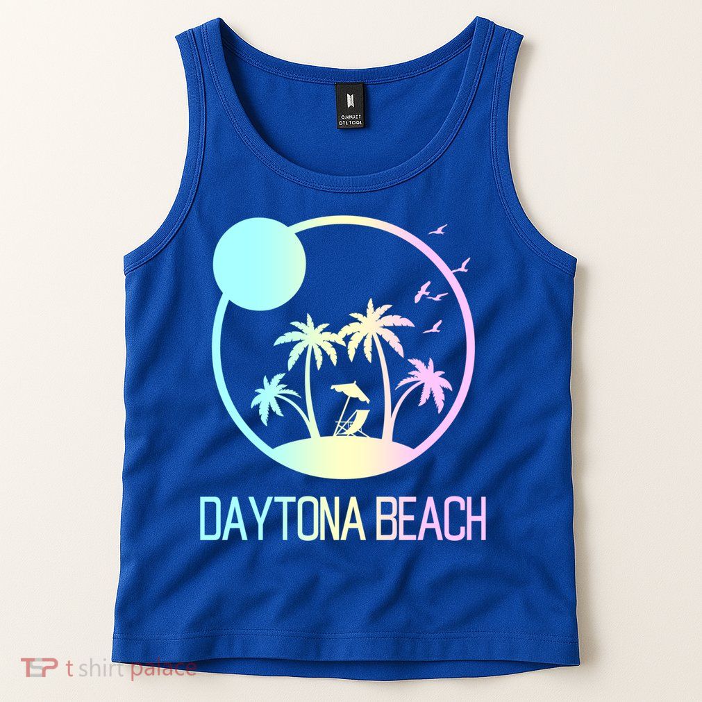 Daytona Beach Florida Travel Vacation Souvenir Funny Gift Tank Top