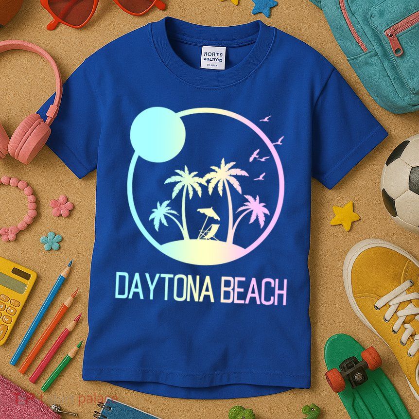 Daytona Beach Florida Travel Vacation Souvenir Funny Gift Kids T-Shirt