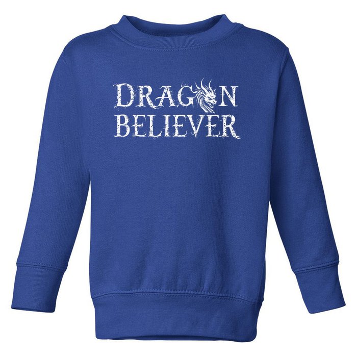 Dragon Believer Fantasy Toddler Sweatshirt