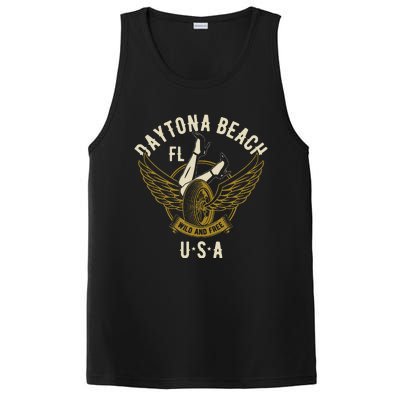 Daytona Beach Fl Legs In Heels Hotrod Biker Wings PosiCharge Competitor Tank