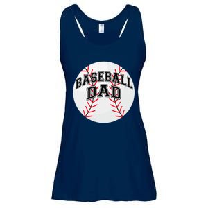 Dad Baseball Fathers Day Proud Daddy Baseball Parent Ladies Essential Flowy Tank