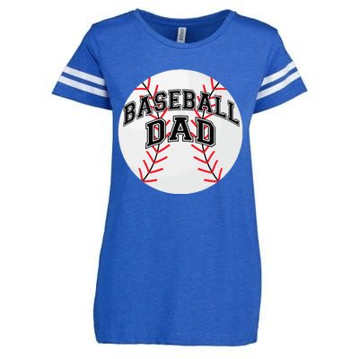 Dad Baseball Fathers Day Proud Daddy Baseball Parent Enza Ladies Jersey Football T-Shirt