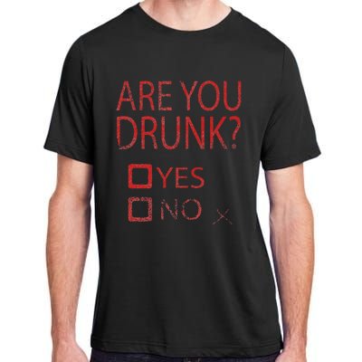 Drink Beer For Wasted Drunk Test Checklist Adult ChromaSoft Performance T-Shirt