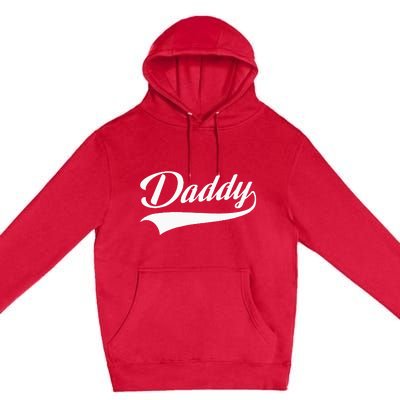 Daddy Best Father Throwback Sporty Design Classic Premium Pullover Hoodie