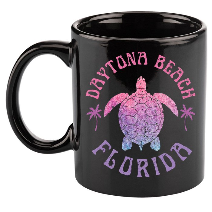 Daytona Beach Florida Sea Turtle Summer Vacation 11oz C Handle Ceramic Mug