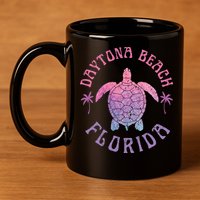 Daytona Beach Florida Sea Turtle Summer Vacation 11oz C Handle Ceramic Mug