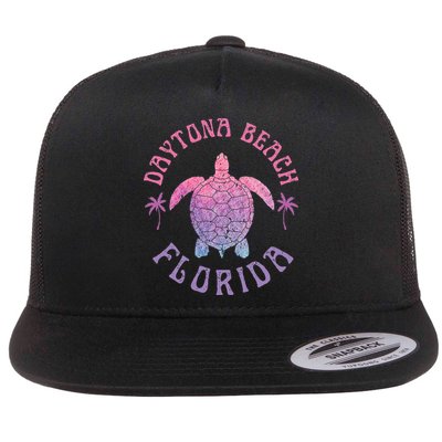 Daytona Beach Florida Sea Turtle Summer Vacation Flatbill Hat
