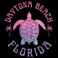 Daytona Beach Florida Sea Turtle Summer Vacation Flat Bill Trucker Hat