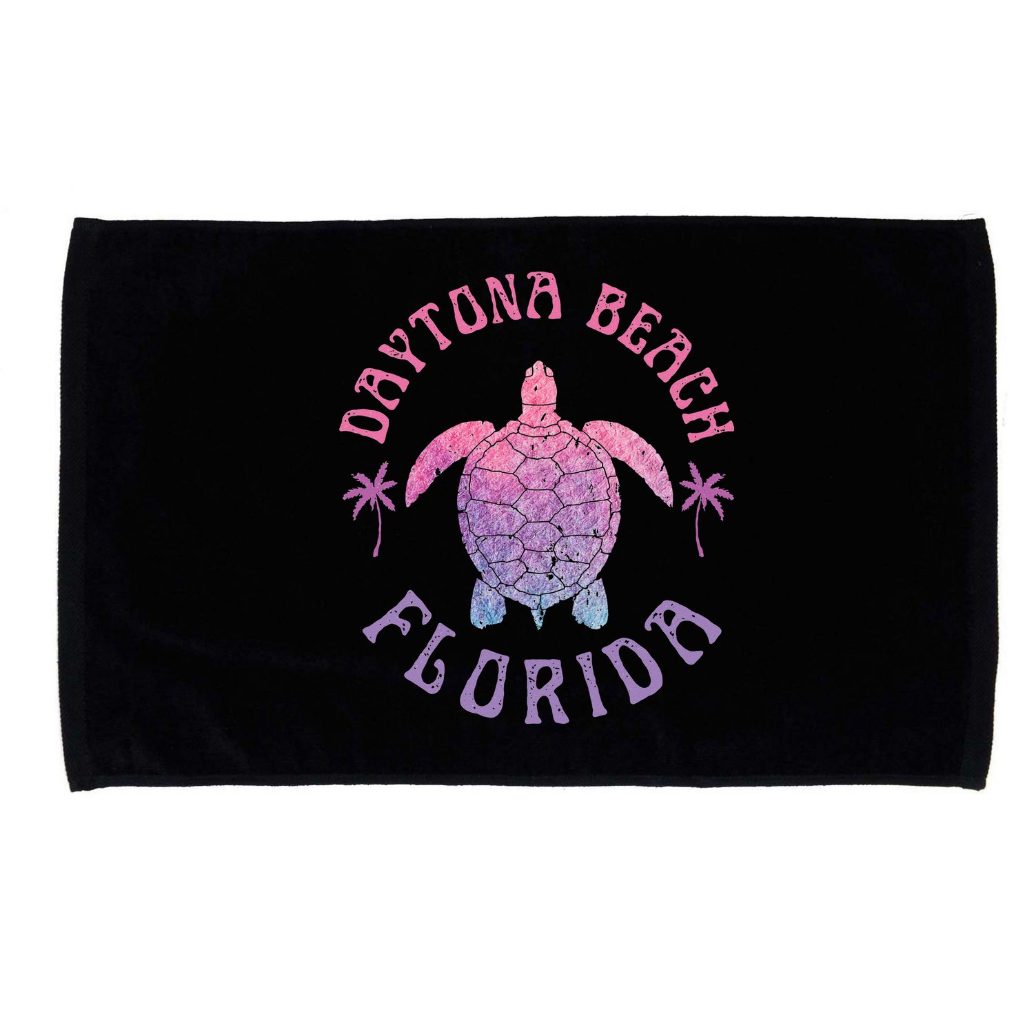 Daytona Beach Florida Sea Turtle Summer Vacation Microfiber Hand Towel