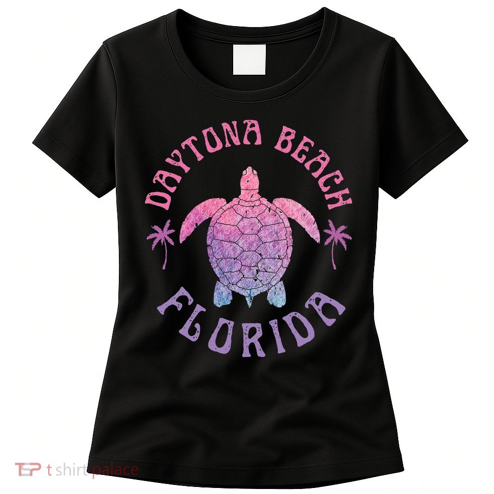 Daytona Beach Florida Sea Turtle Summer Vacation Womens T-Shirt