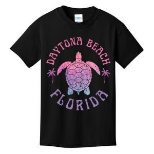 Daytona Beach Florida Sea Turtle Summer Vacation Kids T-Shirt