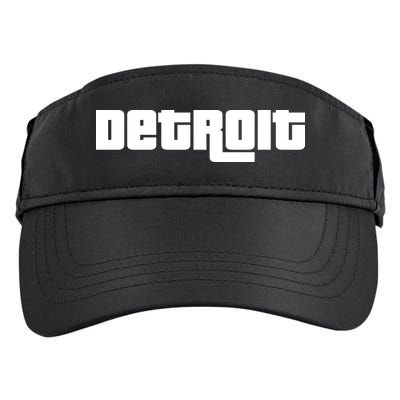 Detroit Bold Future Style Logo Adult Drive Performance Visor