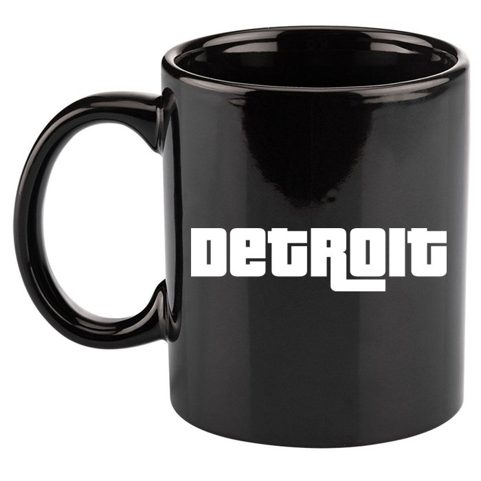 Detroit Bold Future Style Logo 11oz C Handle Ceramic Mug