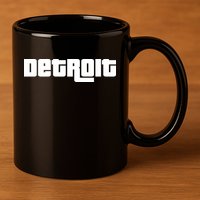Detroit Bold Future Style Logo 11oz C Handle Ceramic Mug