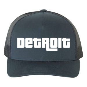 Detroit Bold Future Style Logo Yupoong Adult 5-Panel Trucker Hat