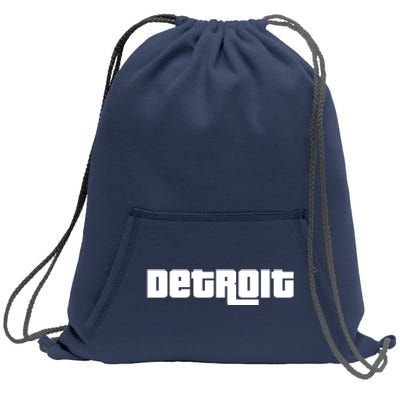 Detroit Bold Future Style Logo Sweatshirt Cinch Pack Bag