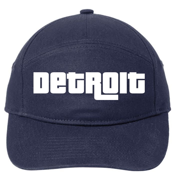 Detroit Bold Future Style Logo 7-Panel Snapback Hat