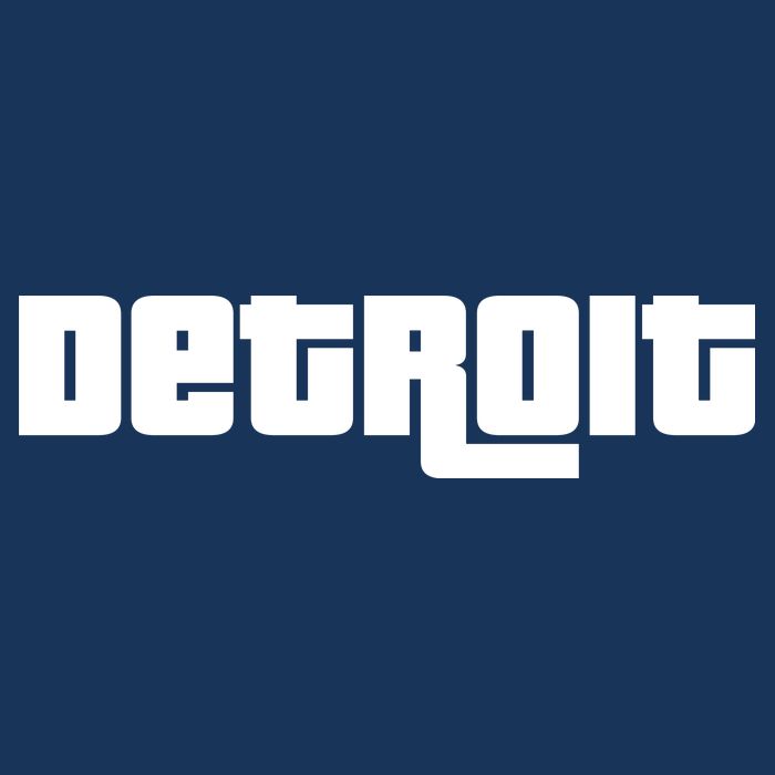 Detroit Bold Future Style Logo Drawstring Bag