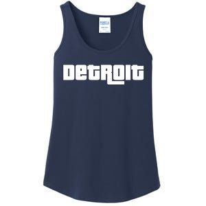 Detroit Bold Future Style Logo Ladies Essential Tank