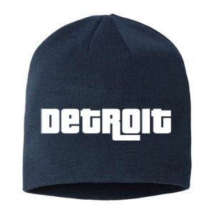 Detroit Bold Future Style Logo Sustainable Beanie