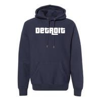 Detroit Bold Future Style Logo Premium Hoodie