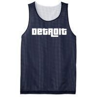 Detroit Bold Future Style Logo Mesh Reversible Basketball Jersey Tank