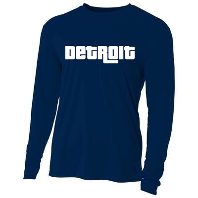Detroit Bold Future Style Logo Cooling Performance Long Sleeve Crew