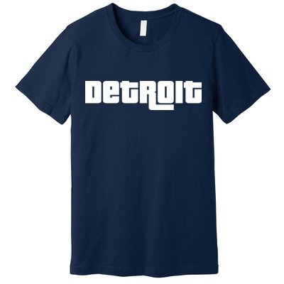 Detroit Bold Future Style Logo Premium T-Shirt